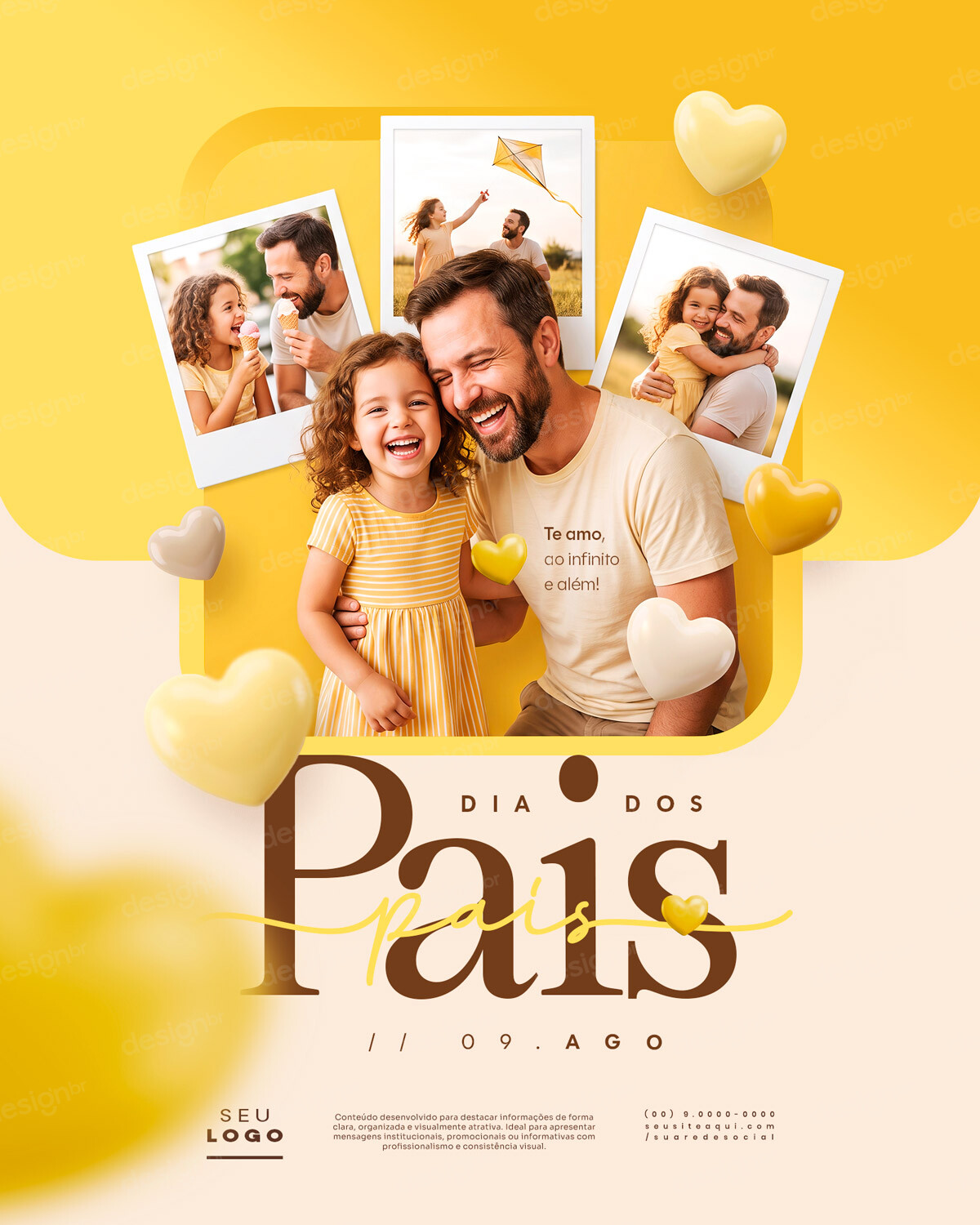 Feliz Dia dos Pais 09 de Agosto Social Media PSD Editável Feliz Dia dos Pais 09 de Agosto Social Media PSD Editável - Social Media - Dia Pais; Pai; Papai; Paizão; Paternidade; Amor...
