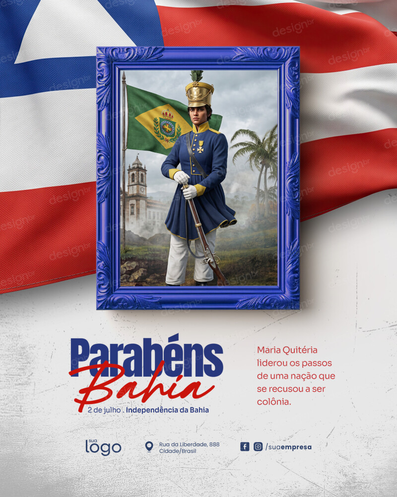 Dia da Independência da Bahia 02 de Julho Social Media PSD Editável Dia da Independência da Bahia 02 de Julho Social Media PSD Editável - Social Media - Independência Bahia; Bahia; História ...
