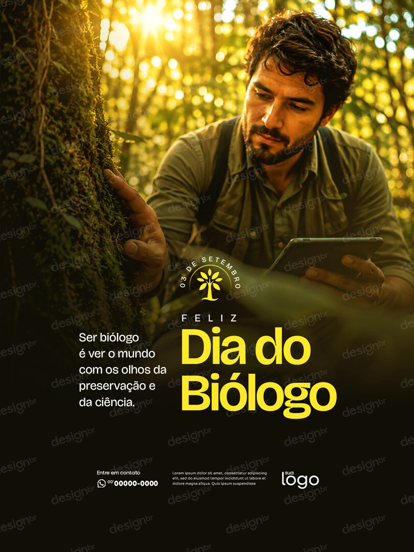 Dia do Biólogo 03 de Setembro Social Media PSD Editável Dia do Biólogo 03 de Setembro Social Media PSD Editável - Social Media - Dia Biólogo; Biologia; Ciência Vida; Natureza; ...