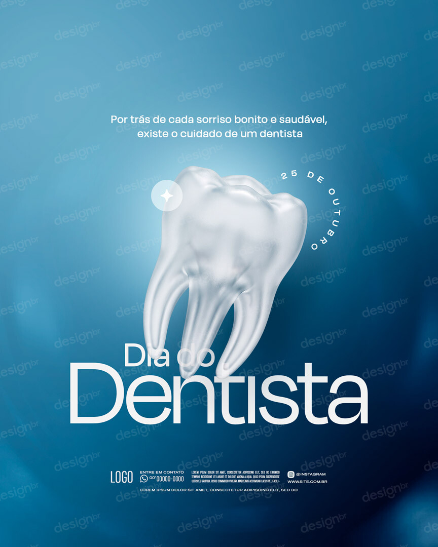 Dia Nacional do Dentista 25 de Outubro Social Media PSD Editável Dia Nacional do Dentista 25 de Outubro Social Media PSD Editável - Social Media - Dia Dentista; Dentista; Odontologia; Clí...