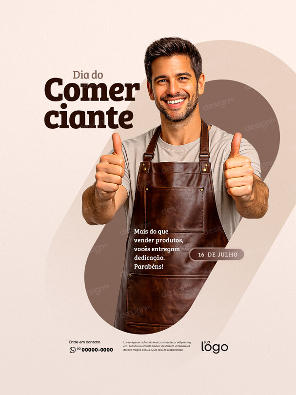 Feliz Dia do Comerciante 16 de Julho Social Media PSD Editável Feliz Dia do Comerciante 16 de Julho Social Media PSD Editável - Social Media - Comerciante; Comércio; Varejo; Varejista; ...