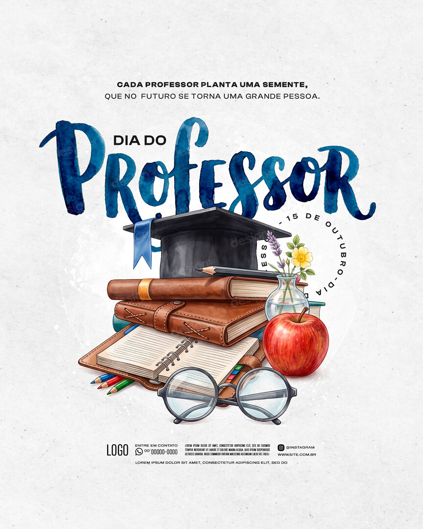 Feliz Dia Do Professor 15 De Outubro Social Media PSD Editável Feliz Dia Do Professor 15 De Outubro Social Media PSD Editável - Social Media - Dia Professor; Professores; Educação; Para...