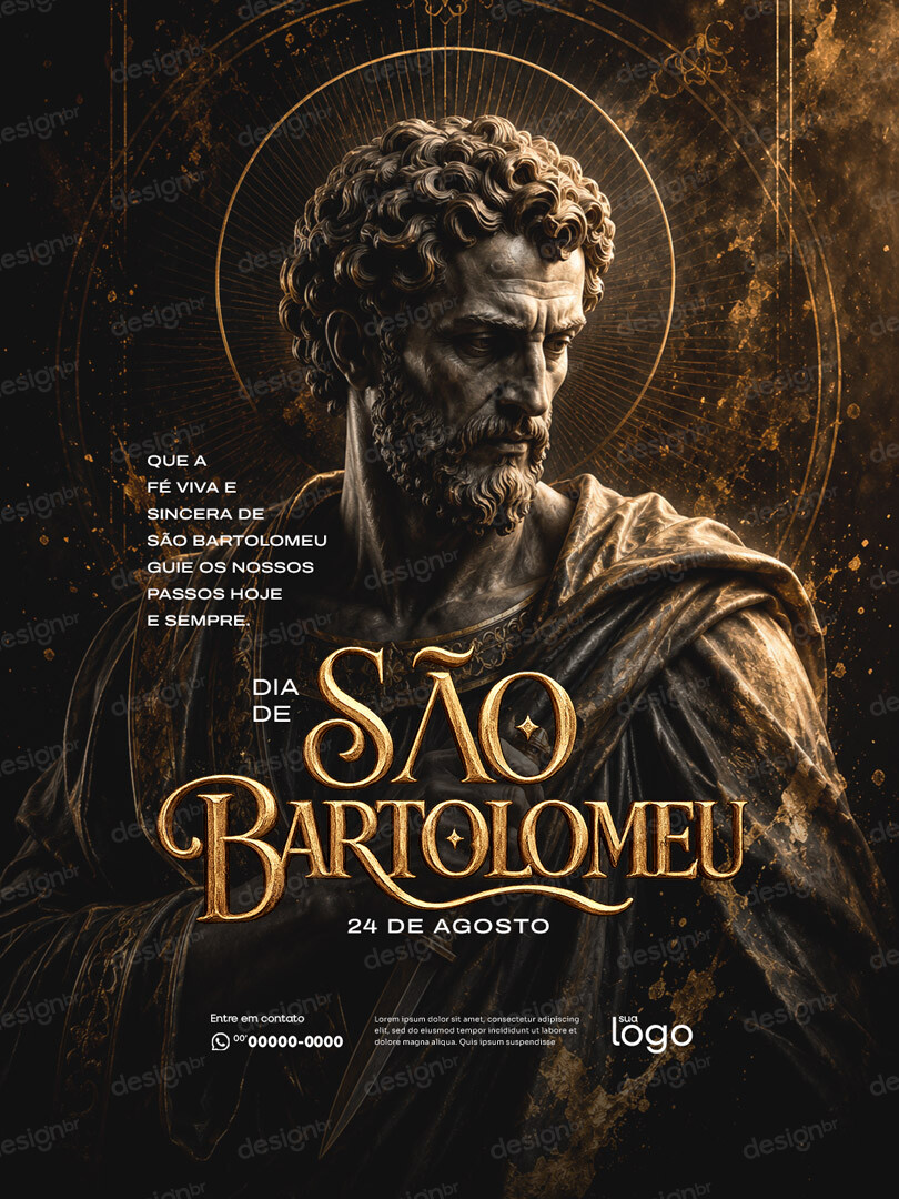 Dia de São Bartolomeu 24 de Agosto Social Media PSD Editável Dia de São Bartolomeu 24 de Agosto Social Media PSD Editável - Social Media - São Bartolomeu; Santo Católico; Santo; Igrej...